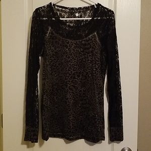 Cheetah and Lace Shirt